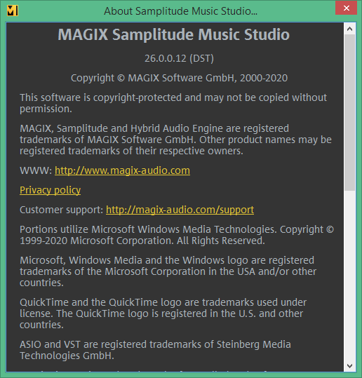 MAGIX Samplitude Music Studio скачать торрент
