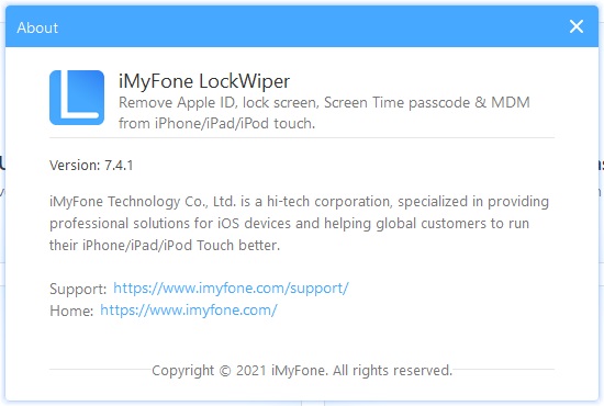 iMyFone LockWiper с ключом