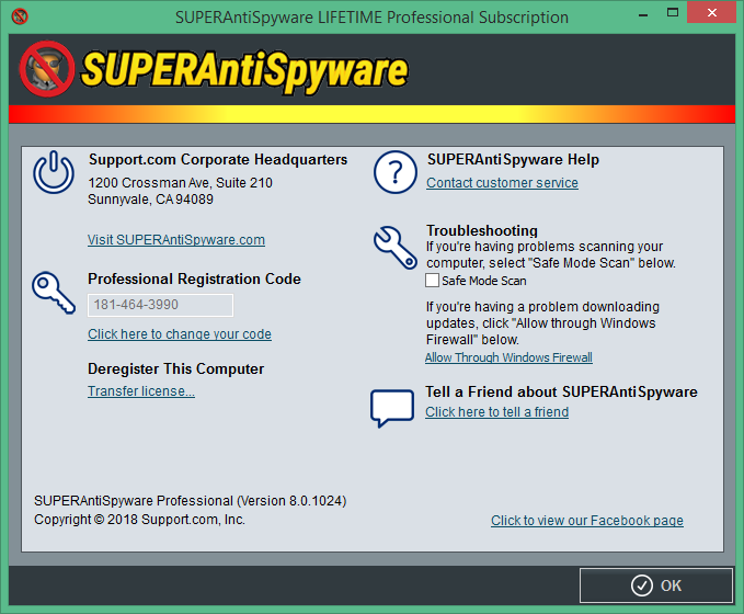 SuperAntiSpyware Professional X 10.0.1254 downloading