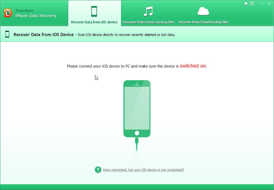 tenorshare iphone data recovery software