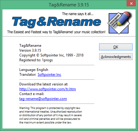 tag rename код активации. tag rename %D1%81%D0%BA%D0%B0%D1%87%D0%B0%D1%82%D1%8C %D0%BD%D0%B0 %D1%80%D1%83%D1%81%D1%81%D0%BA%D0%BE%D0%BC %D0%B1%D0%B5%D1%81%D0%BF%D0%BB%D0%B0%D1%82%D0%BD%D0%BE. tag rename код активации фото. tag rename код активации-tag rename %D1%81%D0%BA%D0%B0%D1%87%D0%B0%D1%82%D1%8C %D0%BD%D0%B0 %D1%80%D1%83%D1%81%D1%81%D0%BA%D0%BE%D0%BC %D0%B1%D0%B5%D1%81%D0%BF%D0%BB%D0%B0%D1%82%D0%BD%D0%BE. картинка tag rename код активации. картинка tag rename %D1%81%D0%BA%D0%B0%D1%87%D0%B0%D1%82%D1%8C %D0%BD%D0%B0 %D1%80%D1%83%D1%81%D1%81%D0%BA%D0%BE%D0%BC %D0%B1%D0%B5%D1%81%D0%BF%D0%BB%D0%B0%D1%82%D0%BD%D0%BE. С помощью программы вам будет доступно:Непосредственное и пакетное редактирование id3 тэгов.Автоматическая коррекция и дополнение неполных тэгов файлов, используя online базу freedb.Автоматическая загрузка названия композиций и обложек с серверов amazon.com.Автоматическая загрузка названия альбомов/сборников с серверов tracktype.org.Получение данных для заполнения тэгов, используя для это анализ имён mp3-файлов и структуры содержащих их папок.Пакетное переименование mp3-файлов и папок в соответствие с информацией тэгов.Создание play-листов разных форматов.Экспортирование информации тэгов в файлы форматов CSV, HTML, XML, text.А также многое другое.