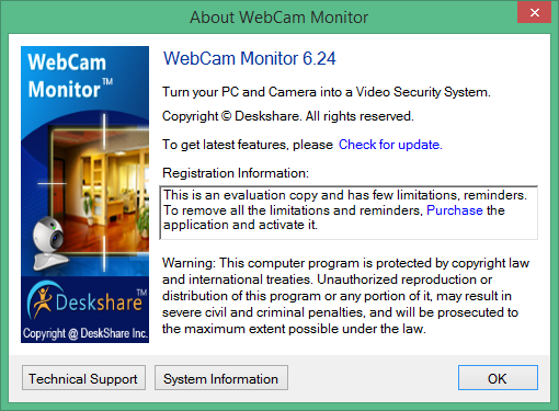webcam monitor скачать