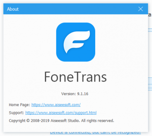 instaling Aiseesoft FoneTrans 9.3.10