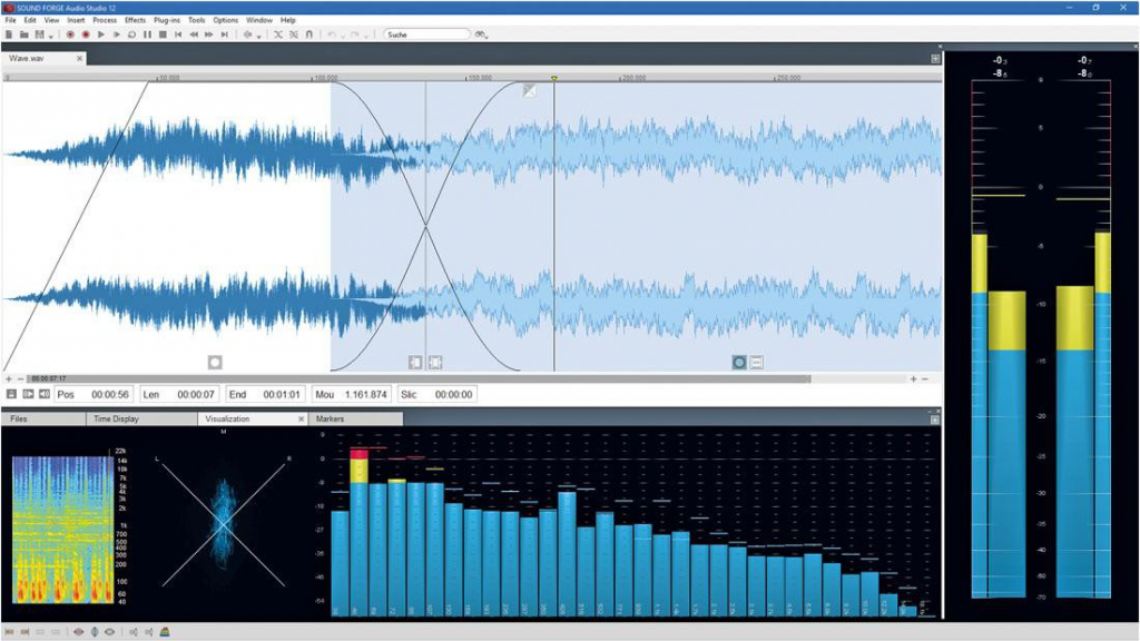 Создание и обработка звука в sound forge