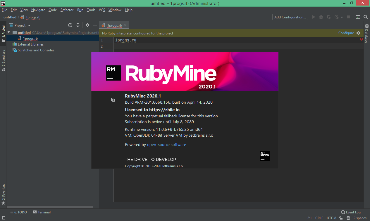 download the last version for apple JetBrains RubyMine 2023.1.3