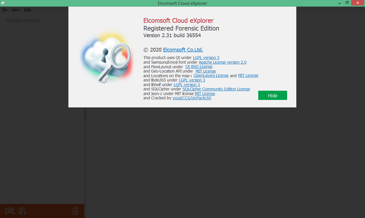 Elcomsoft Cloud eXplorer скачать