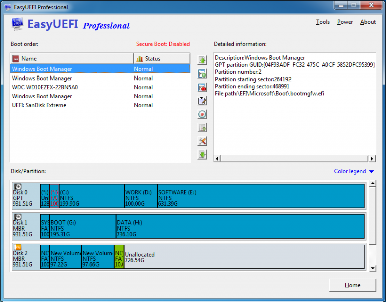 EasyUEFI Enterprise 5.0.1 download the last version for windows