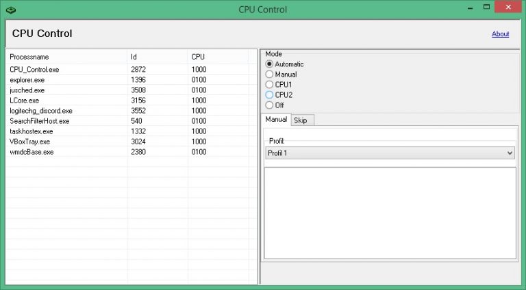 Как удалить cpu control