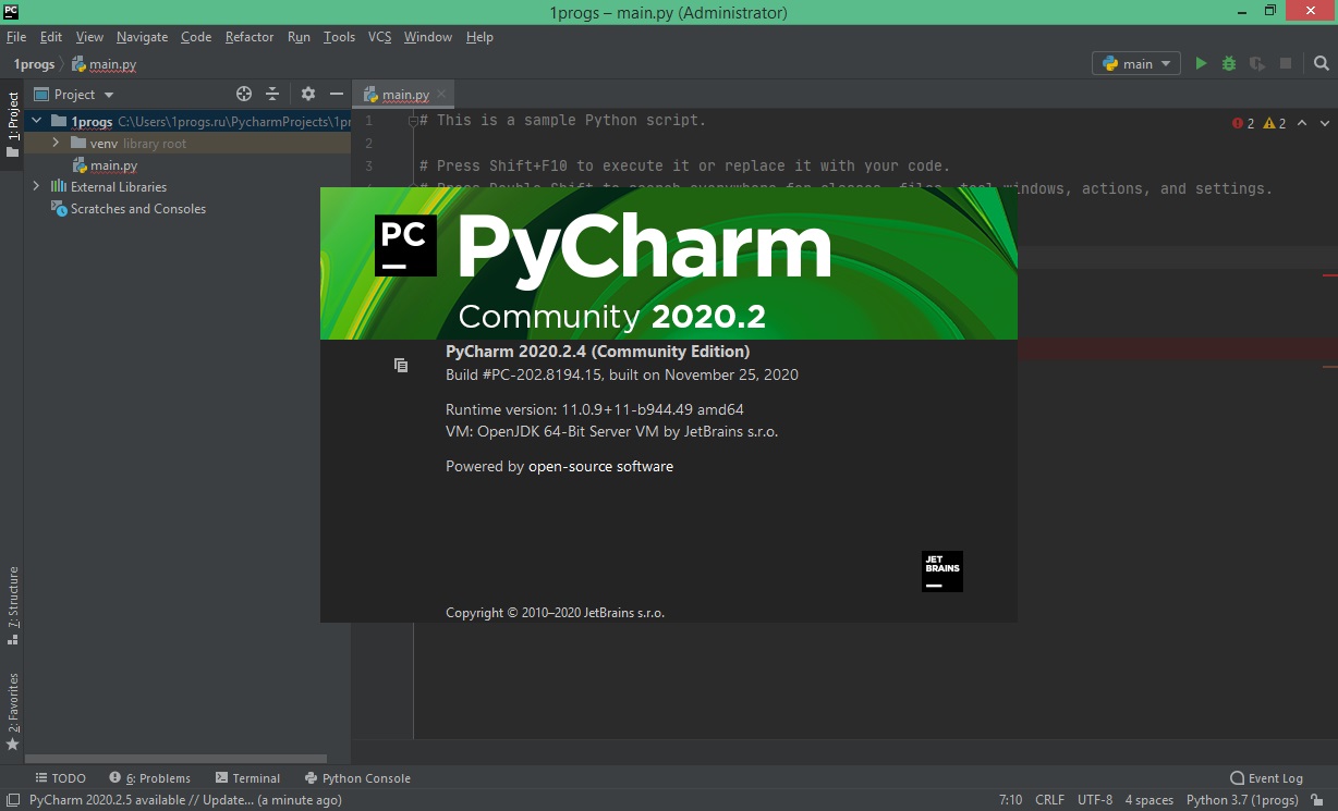 instal PyCharm Community Edition free
