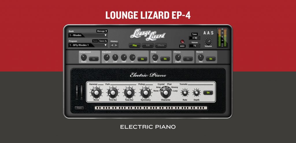 use lounge lizard ep in garageband