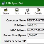 lan speed test server serial