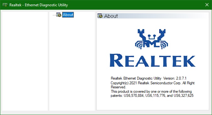 Realtek Ethernet Diagnostic Utility