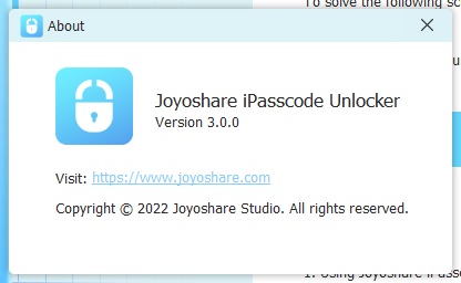 Joyoshare iPasscode Unlocker крякнутый