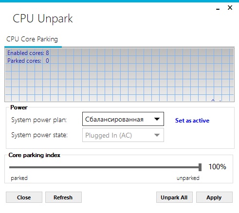 CPU Unpark