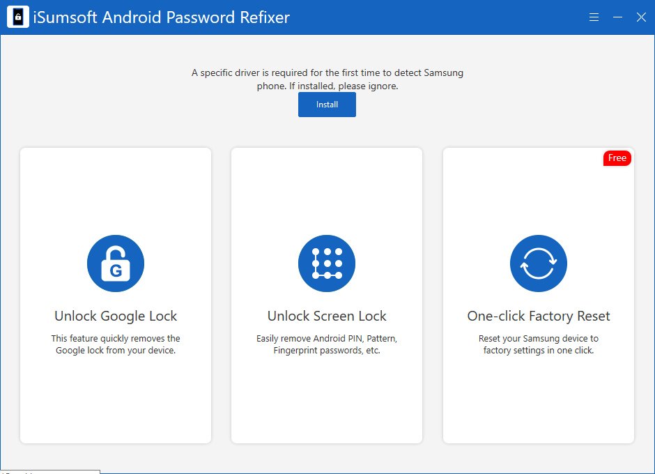 iSumsoft Android Password Refixer