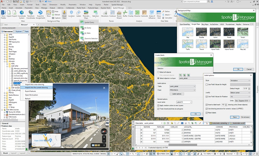 Spatial Manager for AutoCAD