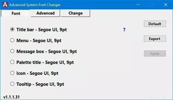 Advanced System Font Changer