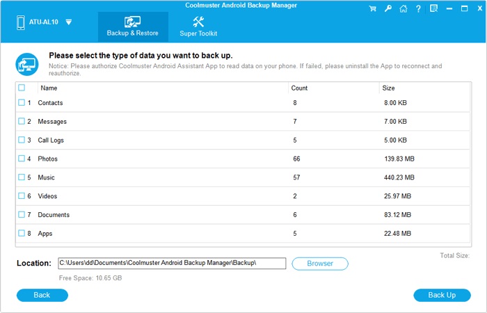 Coolmuster Android Backup Manager