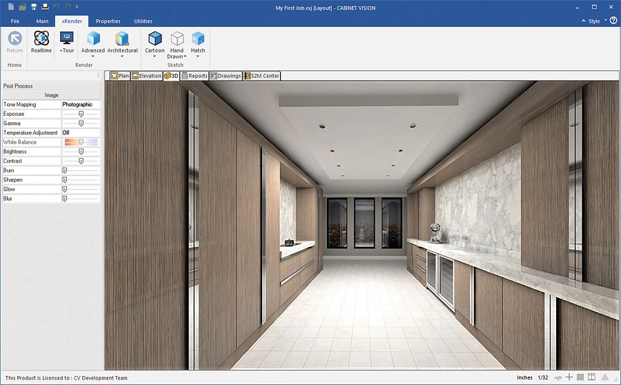 Hexagon Cabinet Vision