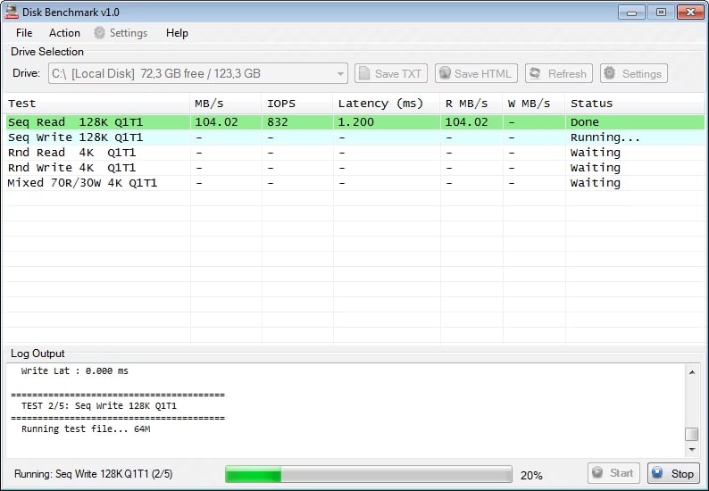 Disk Benchmark