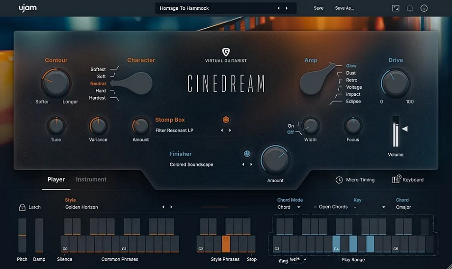 UJAM Virtual Guitarist CINEDREAM